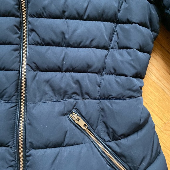 Zara Puffer Coat Fur Collar - Picture 5 of 6